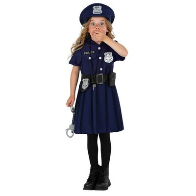 police blue dress Morph Kids Officer Costume for Girls Police department