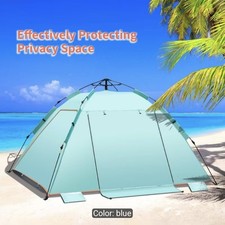 Automatisches Strandzelt f&uuml;r 3&ndash;4 Personen mit 3 Sonnend&auml;chern &ndash; UV-Sonnenschutz