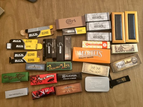 Empty Lot Of Pocket Knife Boxes