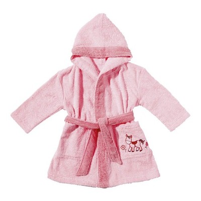 Egeria Baby Kleinkind Bademantel Pony rosa Gr. 104 Dusche Badewanne Baden - Neu