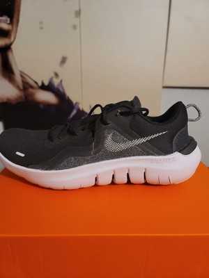 Nike Flex 2021 RN Athletic Sneakers Black White Gray Low Top Lace Up Men s