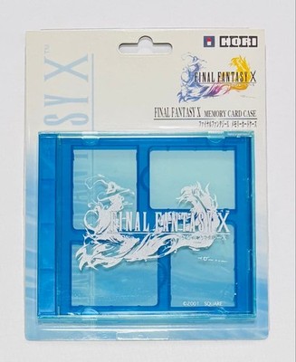 HORI Final Fantasy X PS2 Memory Card Case New Sealed Licensed 2001