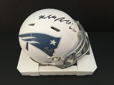 MALCOLM BUTLER AUTOGRAPHED PATRIOTS RIVALRIES MINI HELMET  J.S.A.  AUTH