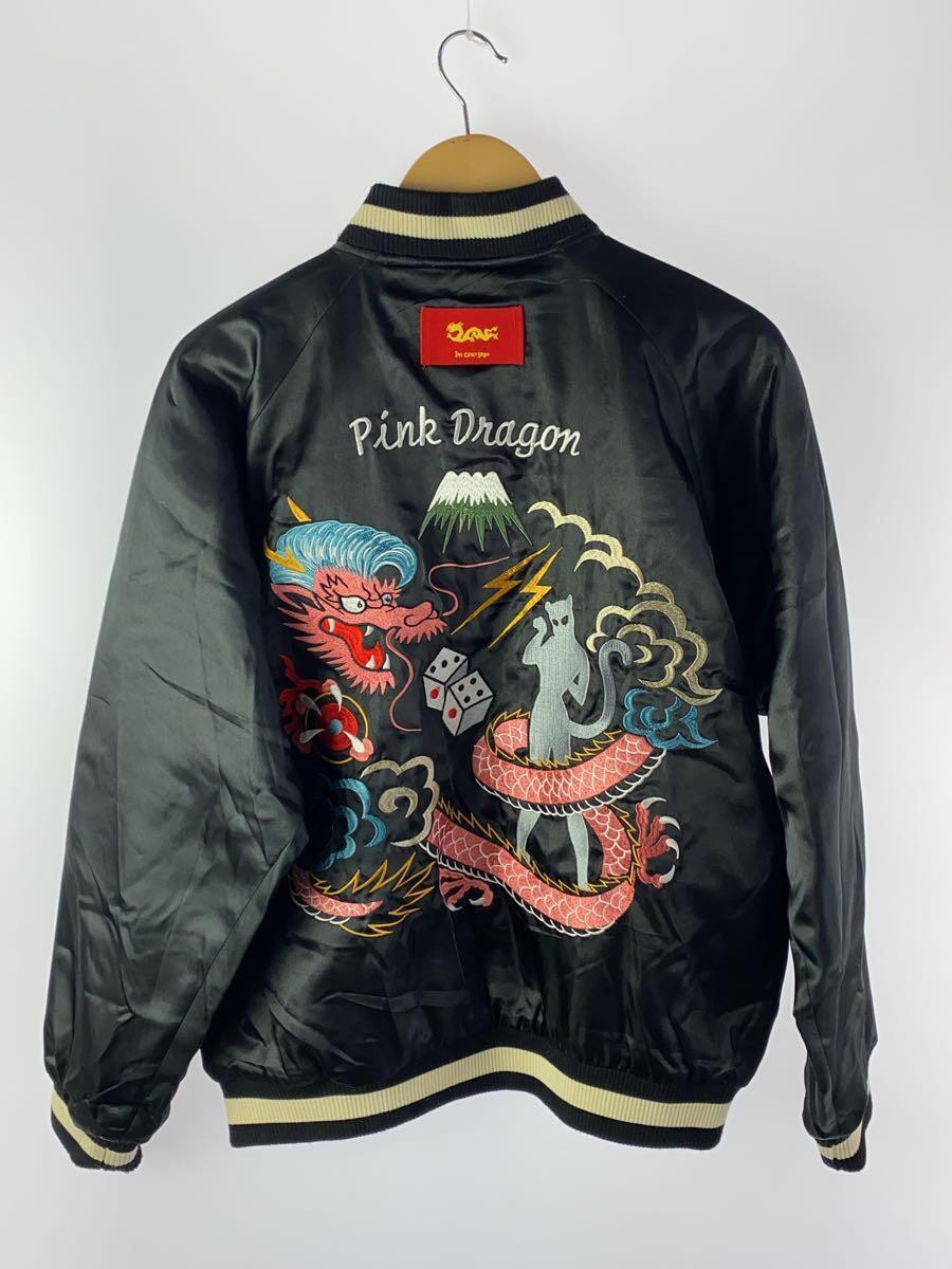 Cream Soda Reversible Sukajan Jacket L Black/Pink Dragon Polyester 