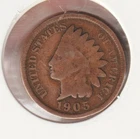 US Rare Old West 1905 Indian Head Penny Coin American Collection Shield Cent USA