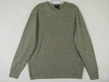 Dockers Men's Size Large Green Diamond Pullover Acrylic Sweater Crewneck