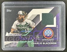 2024 Topps Charlie Blackmon City Connect Swatch Relics Series Two Jersey #/199
