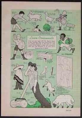Lawn/Garden Cut Outs 1943 How-To PLANS Patterns Yard Art