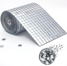 PP OPOUNT 2160 PCS Mirror Tiles Self Adhesive, 5X5Mm Disco Ball Stickers for DIY
