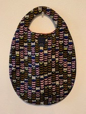 Mina Perhonen Egg Garland Handbag Tote Bag Purse in Brown Mix NWOT