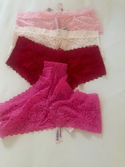 Panty descarado de encaje Victoria’s Secret | Ropa interior floral para mujer | Talla M L Foto 3 de 4