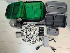 Dji Mini 2 Drone Full Kit Charging Station Propeller Guards Compact Camera
