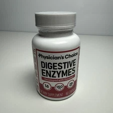 Physician's Choice Digestive Enzyme Blend Pre + Probiotics 60 Capsule Exp 7/27