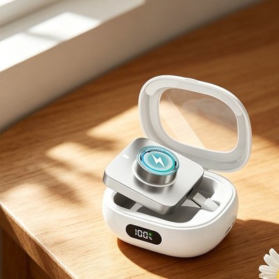 Für Oura Ring 4 Ladecase 2000mAh Tragbarer für akku mit Digitalanzeige