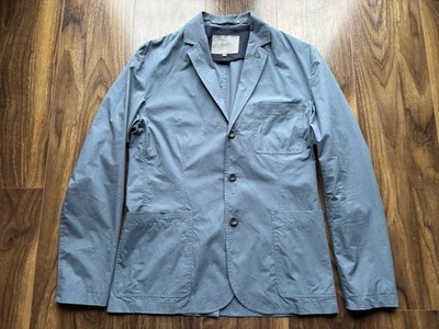 Private White VC Travel Blazer UK (M) Stahlblau 38'' Brustumfang Neu ohne Etikett UVP 795 £