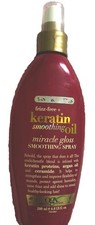 OGX 5in1 Benefits Frizz-Free+Keratin Smoothing Hair Oil/Miracle Gloss Spray200ml