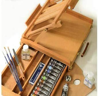 MAIMERI WOODEN STAND BOX POLYCOLOR 13 TUBES + ACCESSORIES M1299073