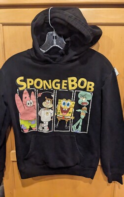 Spongebob Hoodie women's extra small Pullover Sweatshirt Nickelodeon 2021 Hooded