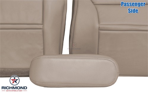 2000 2001 Ford Excursion Limited-Passenger Side Complete LEATHER Seat Covers Tan - Imagen 4 de 12
