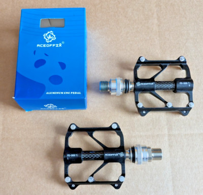 Aceoffix Quick Release Ti / Alloy 3 Bearing Pedale 195 Gramm für Brompton etc.