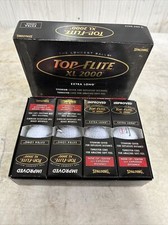 Spalding Top-Flite XL 2000 Extra Long Golf Balls 12 Balls, BRAND NEW