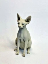 Harmony Kingdom artist Neil Eyre Designs Sphynx kitty cat sitting hand made USA