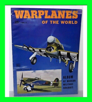 Vintage Magazine ''Warplanes of the World'' Dell Magazine 1943 No 2 Very Good Cond