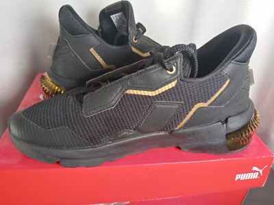 8.5 Puma Provoke XT Wns Black Gold Women Cross Training Shoes