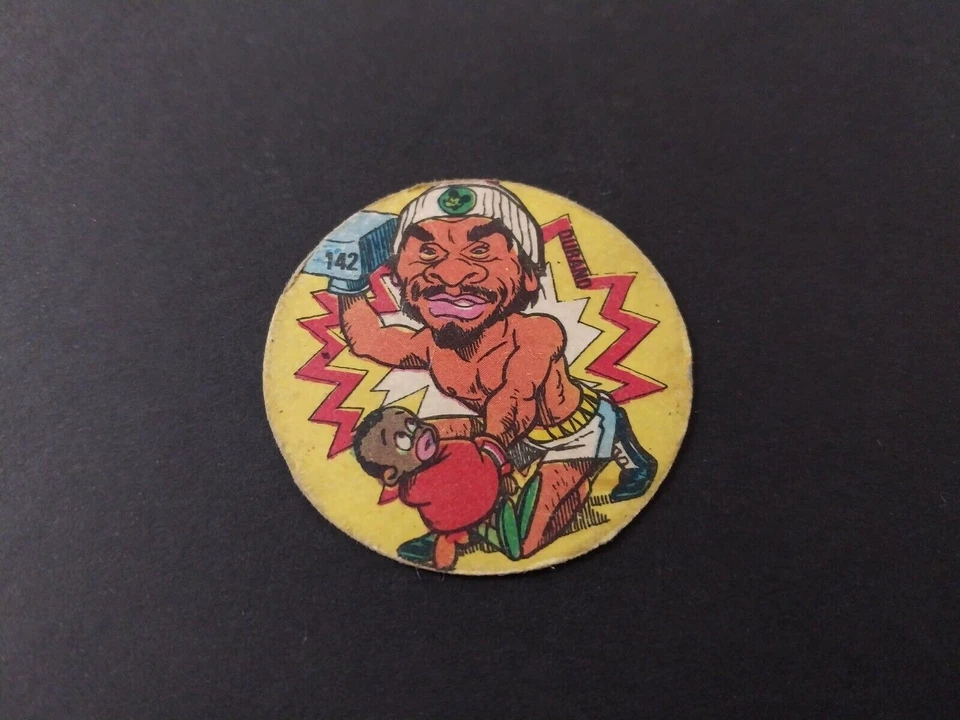 Roberto Duran Baby Sugar Ray Leonard  Crack Argentina 1981 Boxing Disc Card #142 - Image 3 of 3