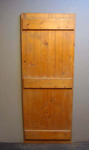 Door Doors Plank Ledge Reclaimed Wooden Pine 76 1/2 " x 29 1/2 "603D - Picture 4 of 6