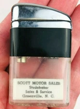Studebaker Dealer Promo Lighter Vintage Ritepoint Scott Motor Greenville NC *F1