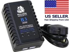 BULLDOG Airsoft B3 20W Li-Po Battery Charger 2S 3S Smart Compact Balance Car Toy