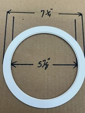 6 - Pack White Goof Trim Ring for 6" Inch Recessed Can Lighting Down Light Rings
