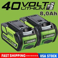 2X 8.0Ah For Greenworks 40V G-MAX Lithium Battery 29472 29462 29252 20202 40Volt