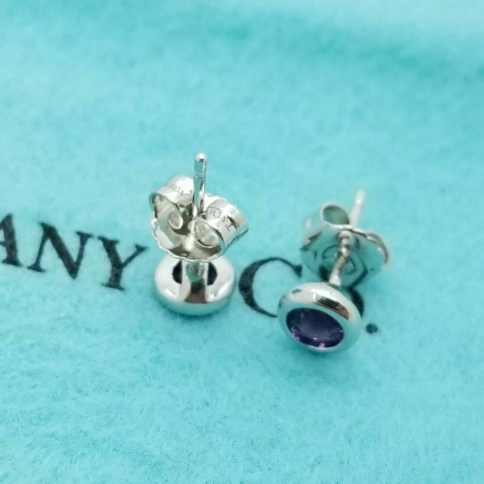 Aretes Tiffany & Co. Elsa Peretti color por yarda amatista Foto 2 de 4