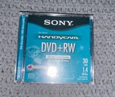 Sony Handycam DVD RW Rewritable Discs 30 mins 1.4 gb Lot of 2 New Unopened