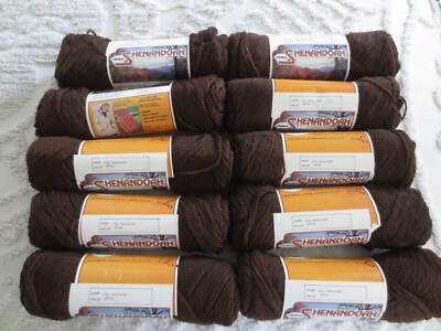 10--3.5 oz. Malina SHENANDOAH 50% Acrylic 50% Polyester A06 MAHOGANY 4-Ply YARN
