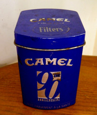 Ancienne boîte métal publicitaire Camel 90 eme anniversaire