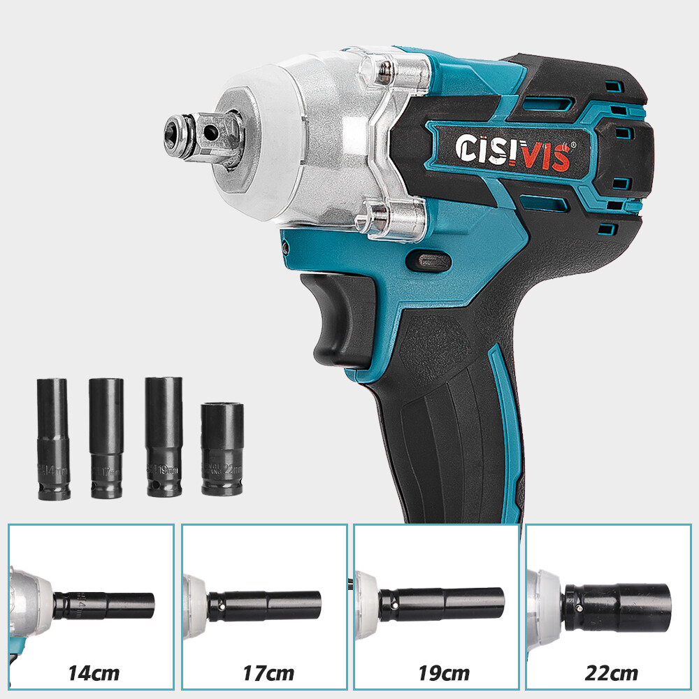 For Makita 18V Battery Impact Wrench Brushless Driver Cordless Rattle