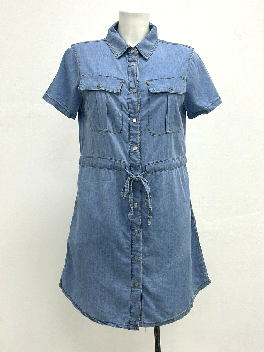 Blue Denim Denim Tunic Dress New Look Ex New Look Lightweight