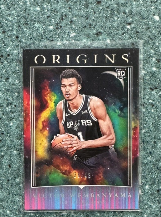 2023-24 Panini Origins - NEON STRIPES card #86 Victor Wembanyama /49 RC Rookie