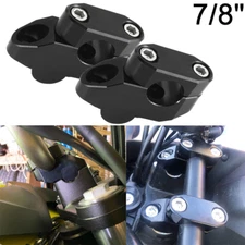 Fit For Honda XR650L/R 93-03 7/8" Offset HandleBar Risers Mount Clamp Adapter