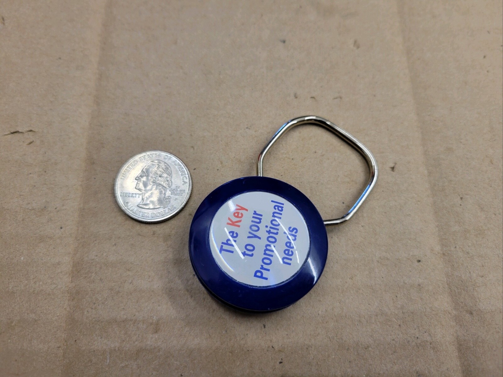 Key Ring Tether QuickPoint Promotions Vintage Keychain Key Chain Ring Tether Loop ...