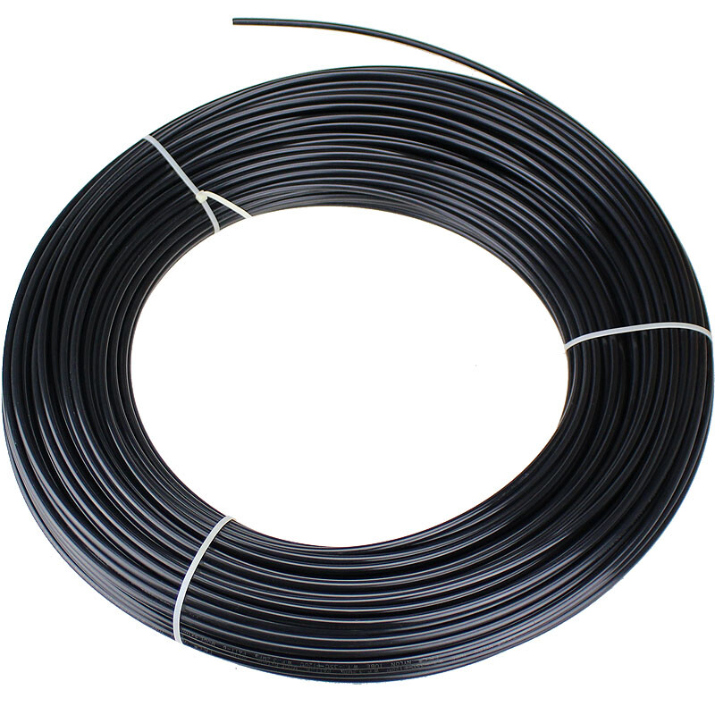 Black Flexible Nylon Pneumatic Air Line Tubing Compressed Airline