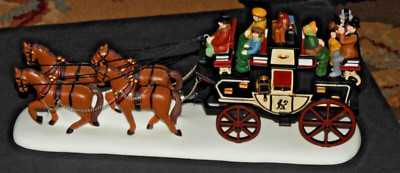 Department 56 Holiday Coach Horses Heritage Village Collection w/box 5561-1