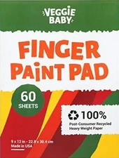 Art Paper Pad for Finger Painting, Drawing and Coloring, 60 Count (Pack of 1)