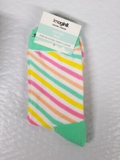 Easter Socks One Pair of Imagin 8 Adult Size New Pastel Stripes Design