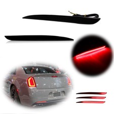 Smoked Tail Brake Fog Led Lamp Wsequential Turn Signal Fit 2015-22 Chrysler 300 Smoked Tail Brake Fog Led Lamp Wsequential Turn Signal Fit 2015-22 Chrysler 300