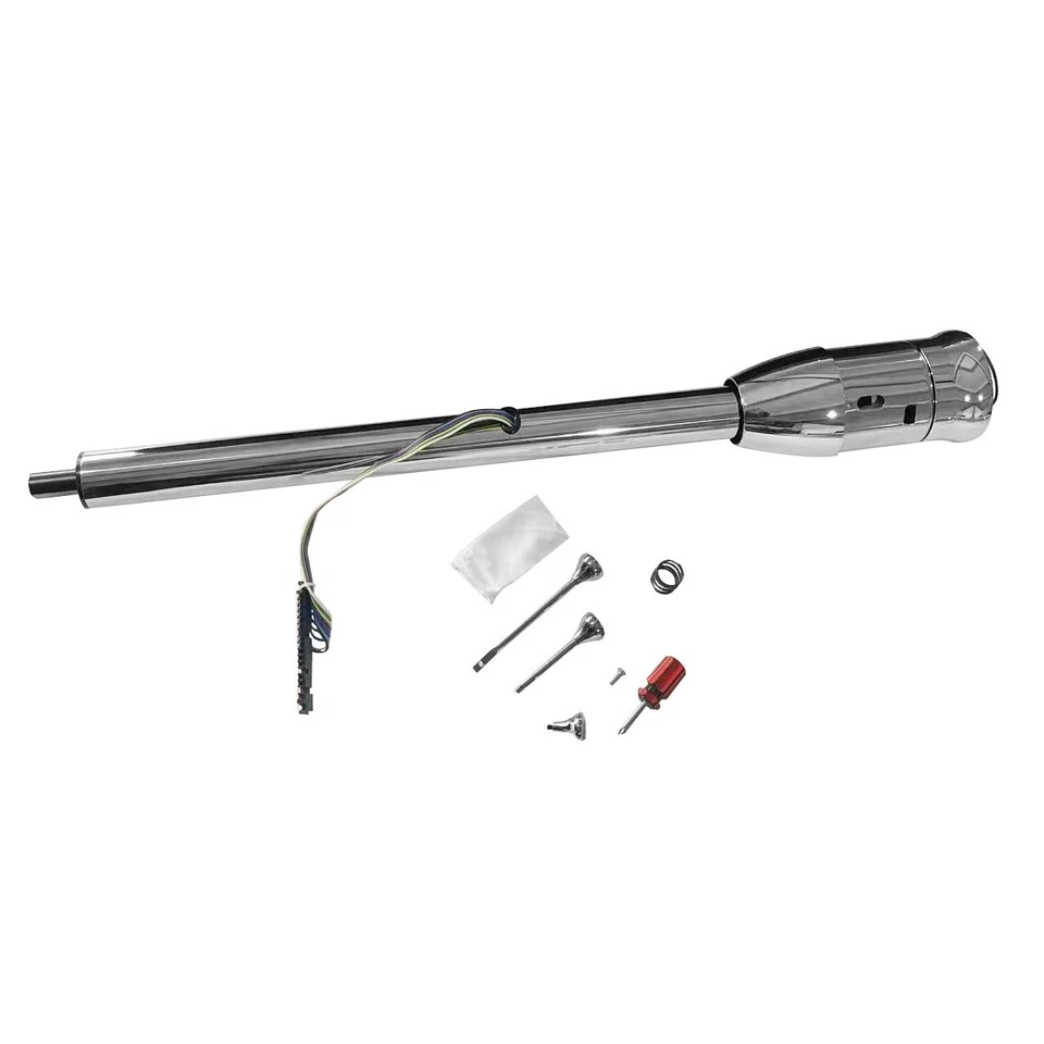 1947-54 Chevy GMC Truck 32" Tilt Steering Column Floor Shift & 14'' Wheel Kit - Imagem 2 de 4