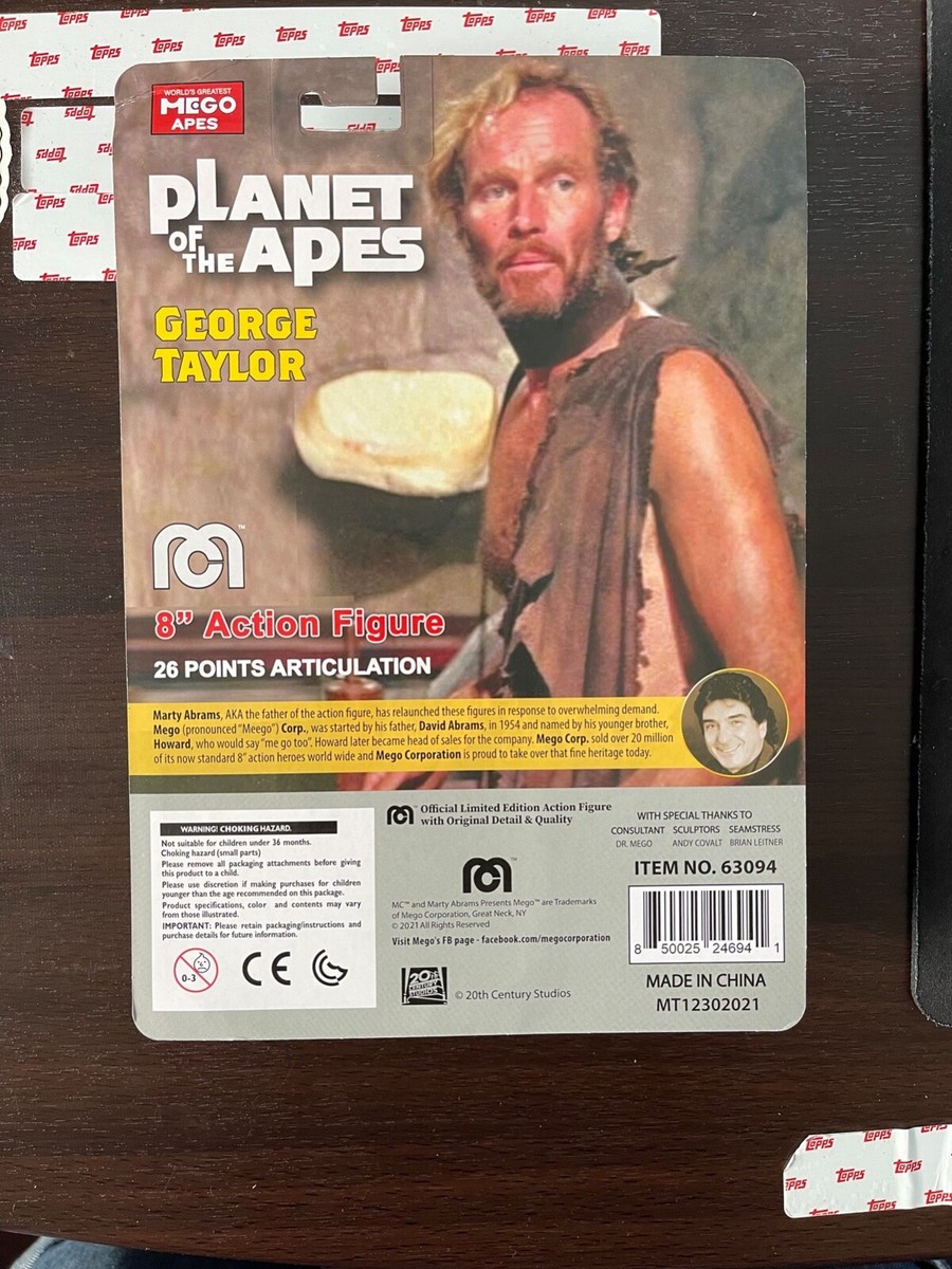 TS77 GIジョー オマール・ブラッドリー将軍 12インチ フィギュア 2021 Topps x Mego - George Taylor - Planet Of The Apes 8” Action